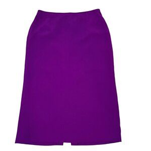 Preston & york skirt Women's 8 purple midi fully lined back zip polyester
